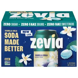 Zevia Vanilla Cola Zero Sugar Soda - 72 fl oz