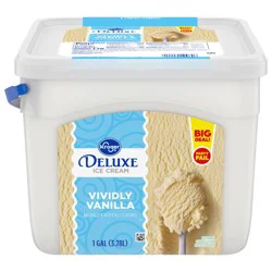 Kroger Deluxe Family Size Vanilla Ice Cream