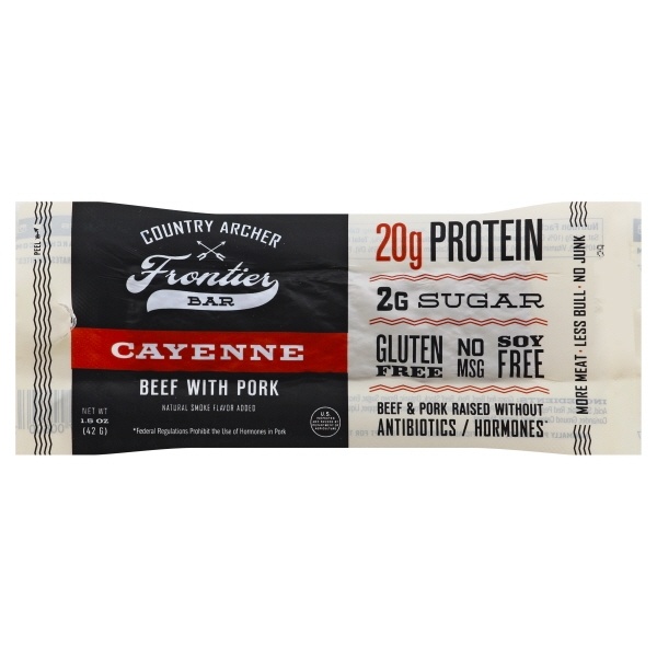 slide 1 of 1, Country Archer Cayenne Beef With Pork Bar, 1.5 oz