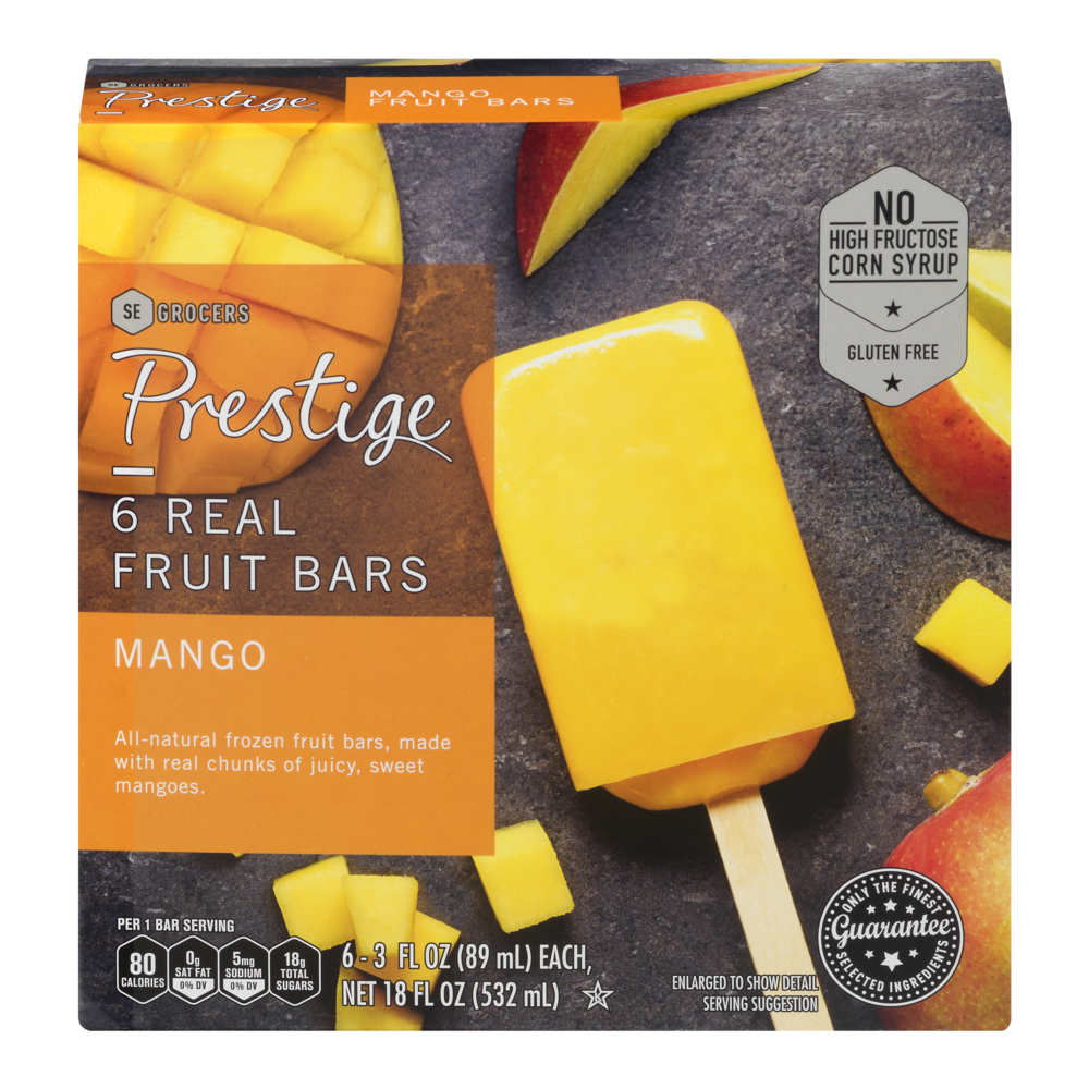 slide 1 of 1, Prestige Mango Fruit Bar, 6 ct