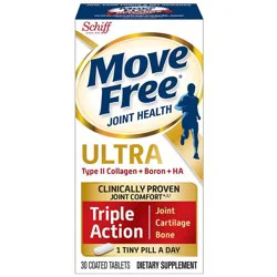 Move Free Ultra Triple Action - Joint Health Supplement with Type II Collagen, Boron and HA