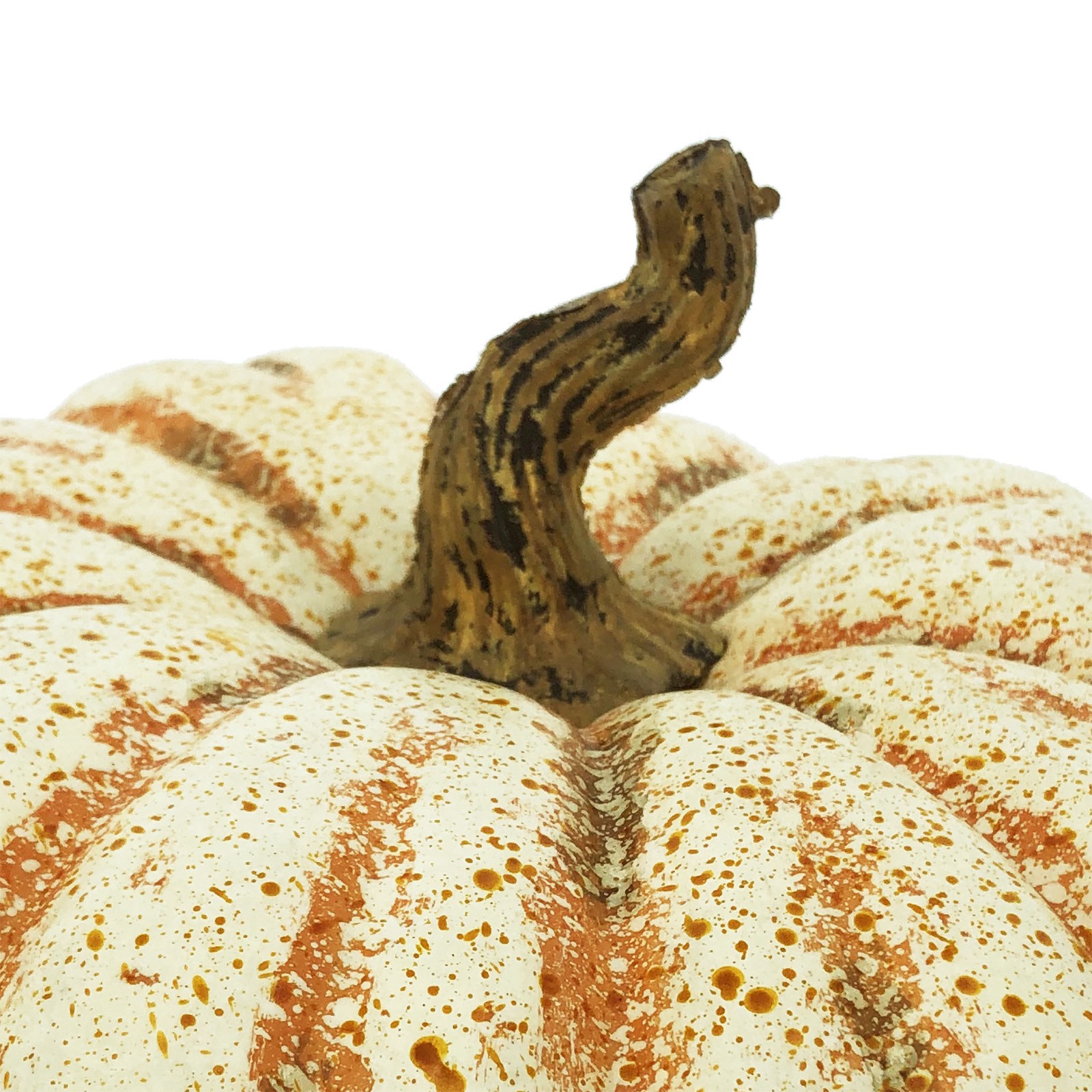slide 2 of 2, 14" Flat Cream & Orange Speckled Decorative Pumpkin By Ashland, 14 in x 14 in x 8 in