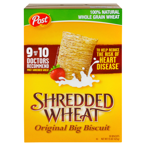 slide 1 of 1, Post Shredded Wheat, 15 oz