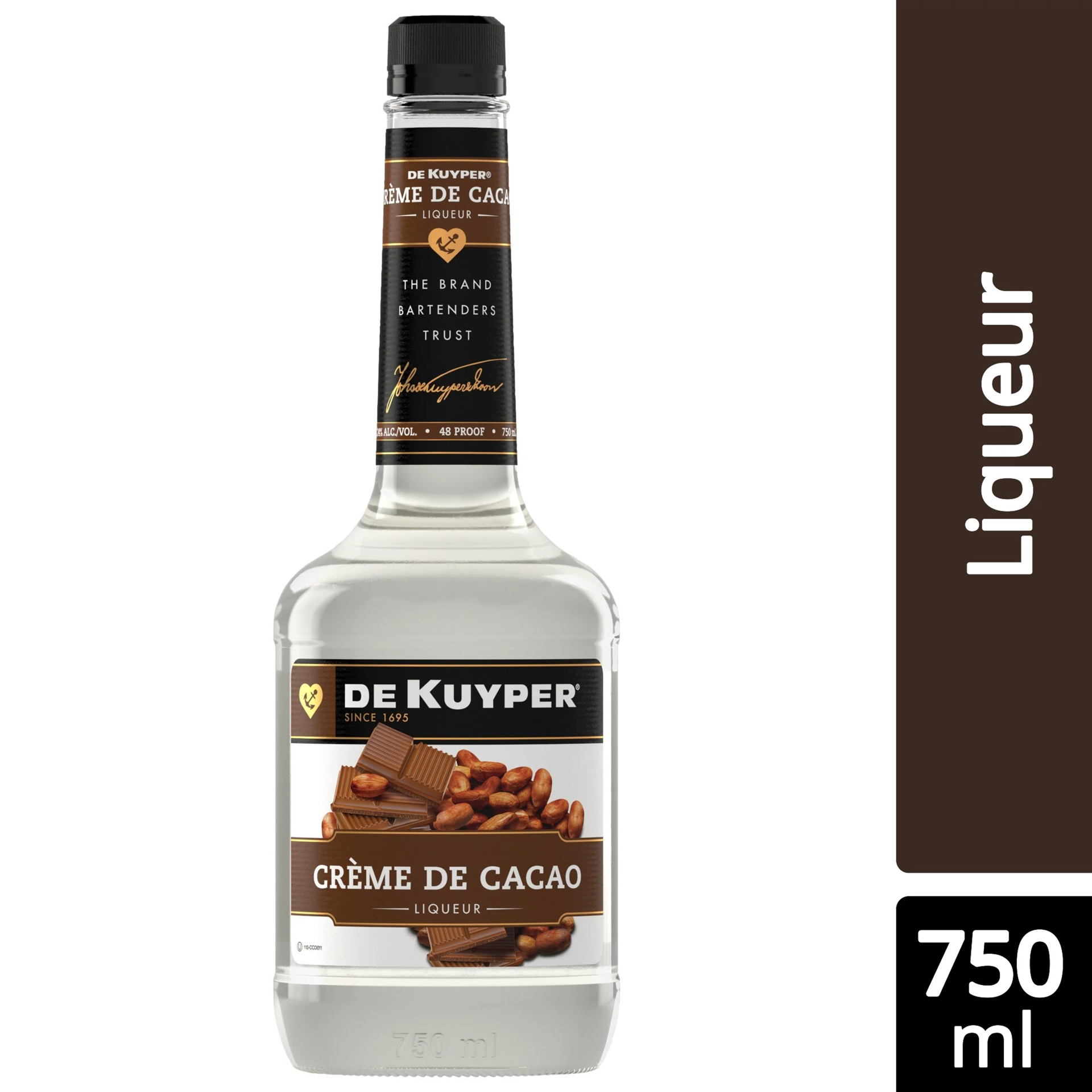 slide 1 of 2, DeKuyper Crème De Cocoa White Liqueur 750 ml, 750 ml