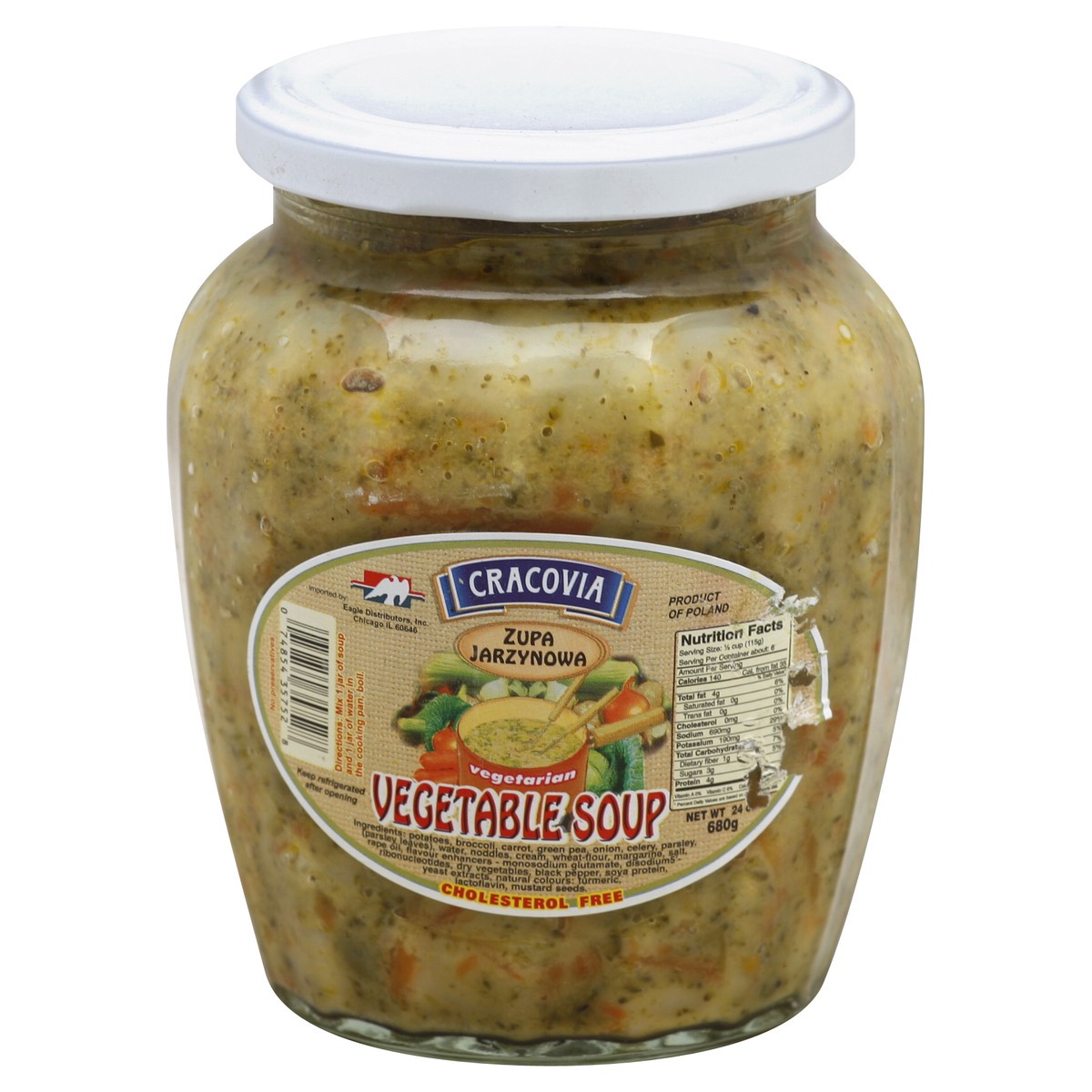 slide 2 of 2, Cracovia Vegetable Soup 24 oz, 24 oz