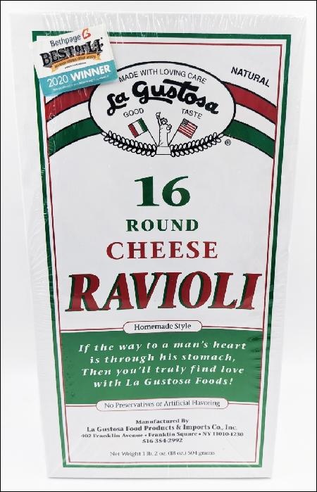 slide 1 of 1, La Gustosa Round Cheese Ravioli, 18 oz