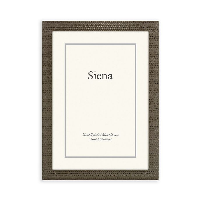 slide 1 of 1, Siena Cast Gunmetal Frame - Glitter Black, 5 in x 7 in