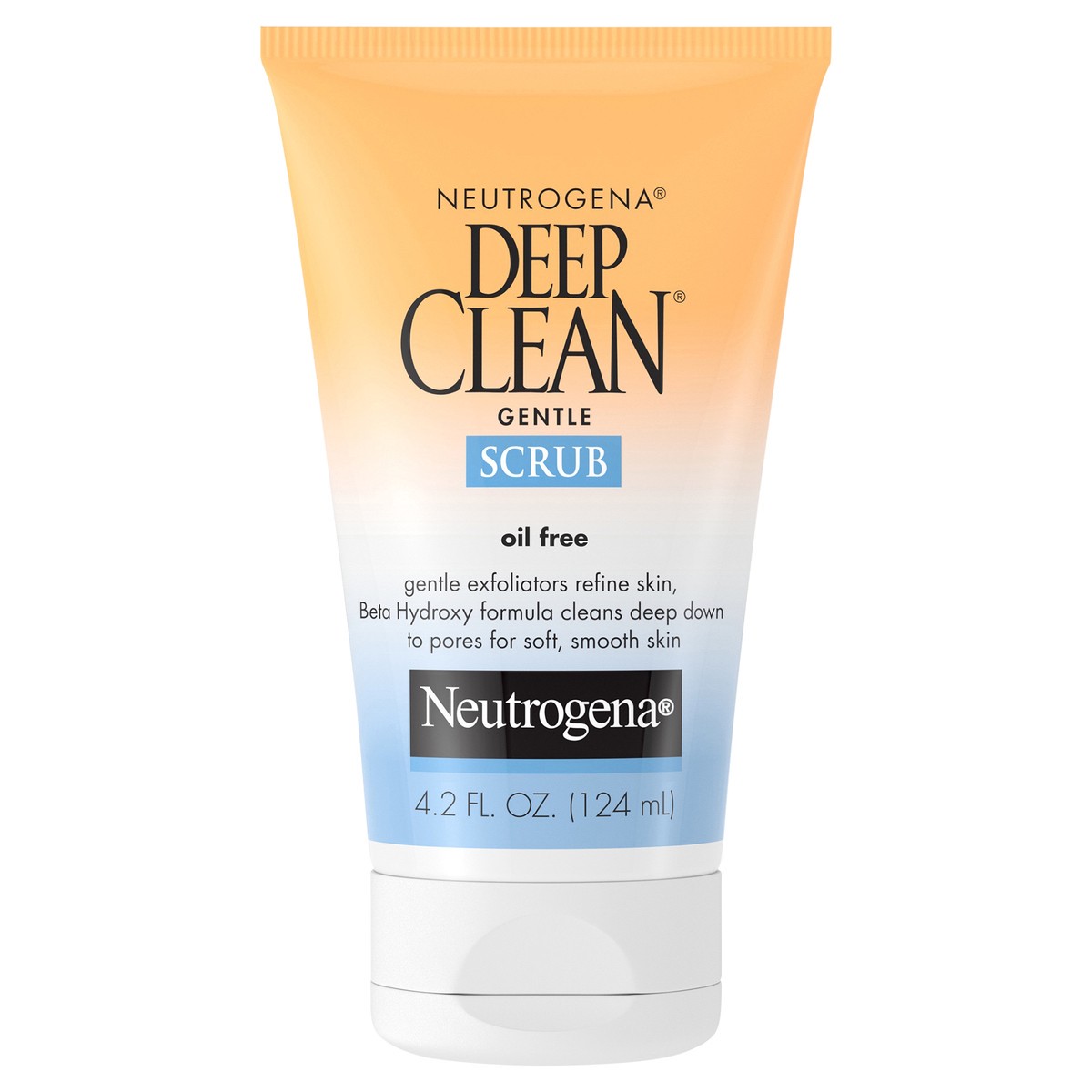 slide 1 of 7, Neutrogena Deep Clean Gentle Facial Scrub, Oil free Cleanser 4.2 fl. oz, 4.20 fl oz