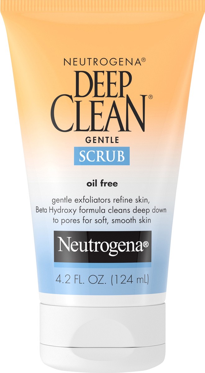 slide 5 of 7, Neutrogena Deep Clean Gentle Face Scrub with Salicylic Acid - 4.2 fl oz, 4.2 fl oz