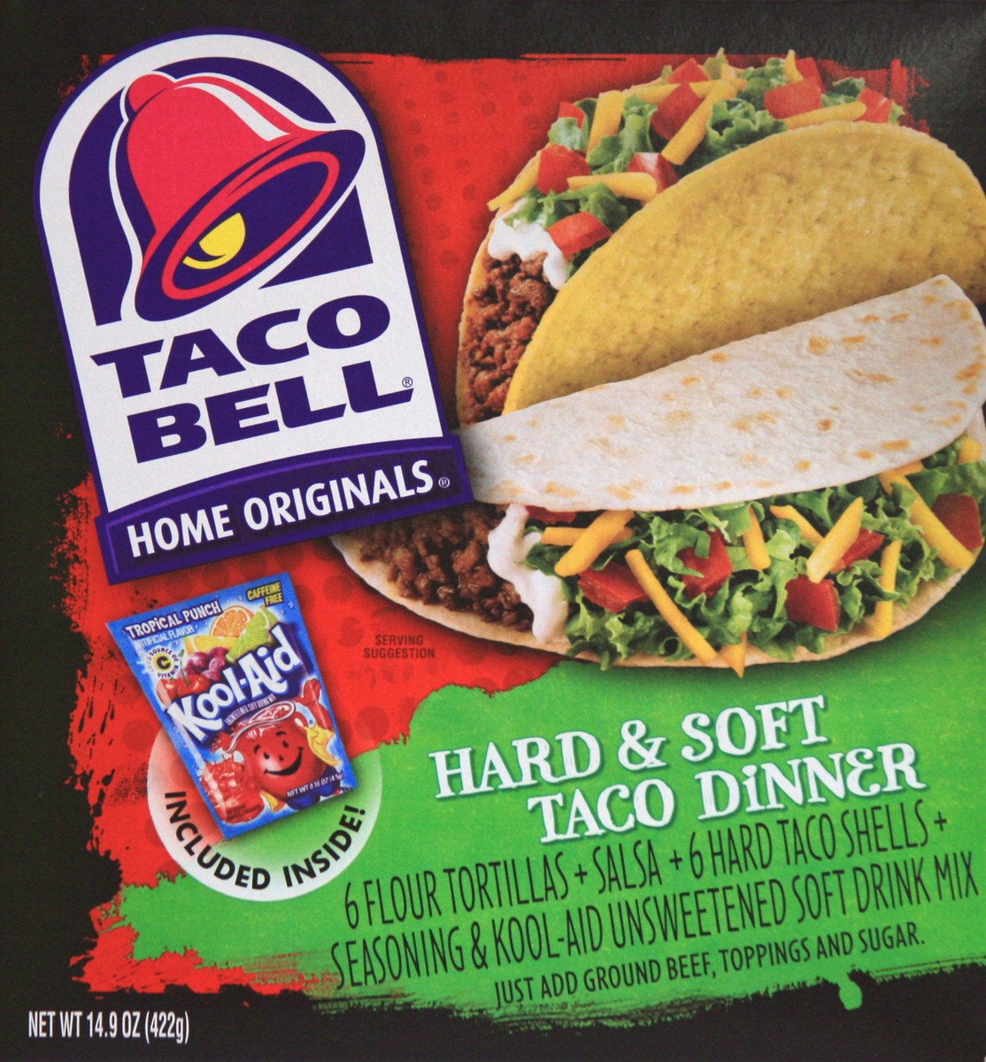 slide 4 of 4, Taco Bell Dinner Kit Crunchy & Soft, 12.77 oz