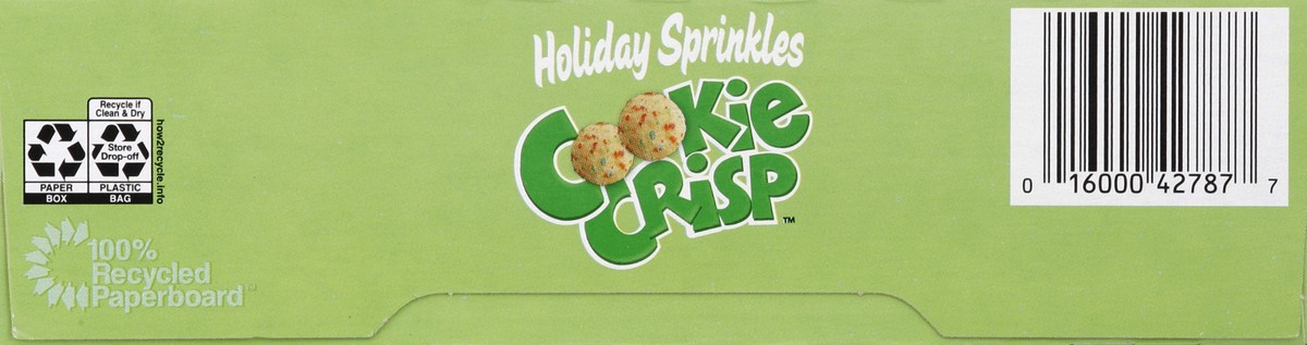 slide 4 of 6, Cookie Crisp Holiday Sprinkles Breakfast Cereal - General Mills, 11.25 oz