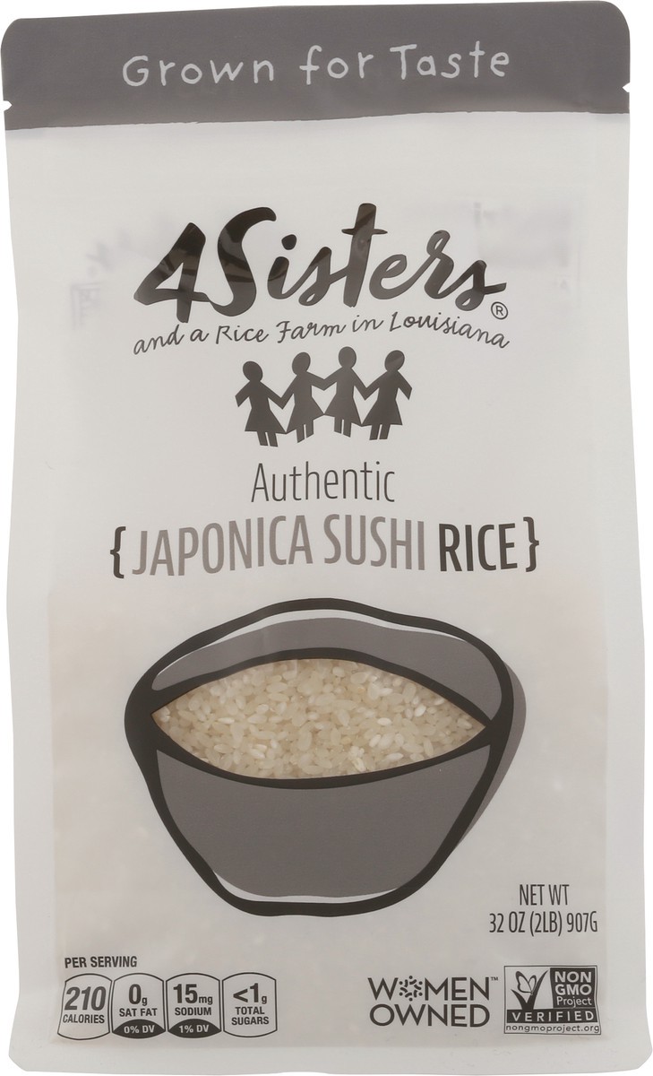 slide 2 of 11, 4Sisters Authentic Japonica Sushi Rice, 2 lb