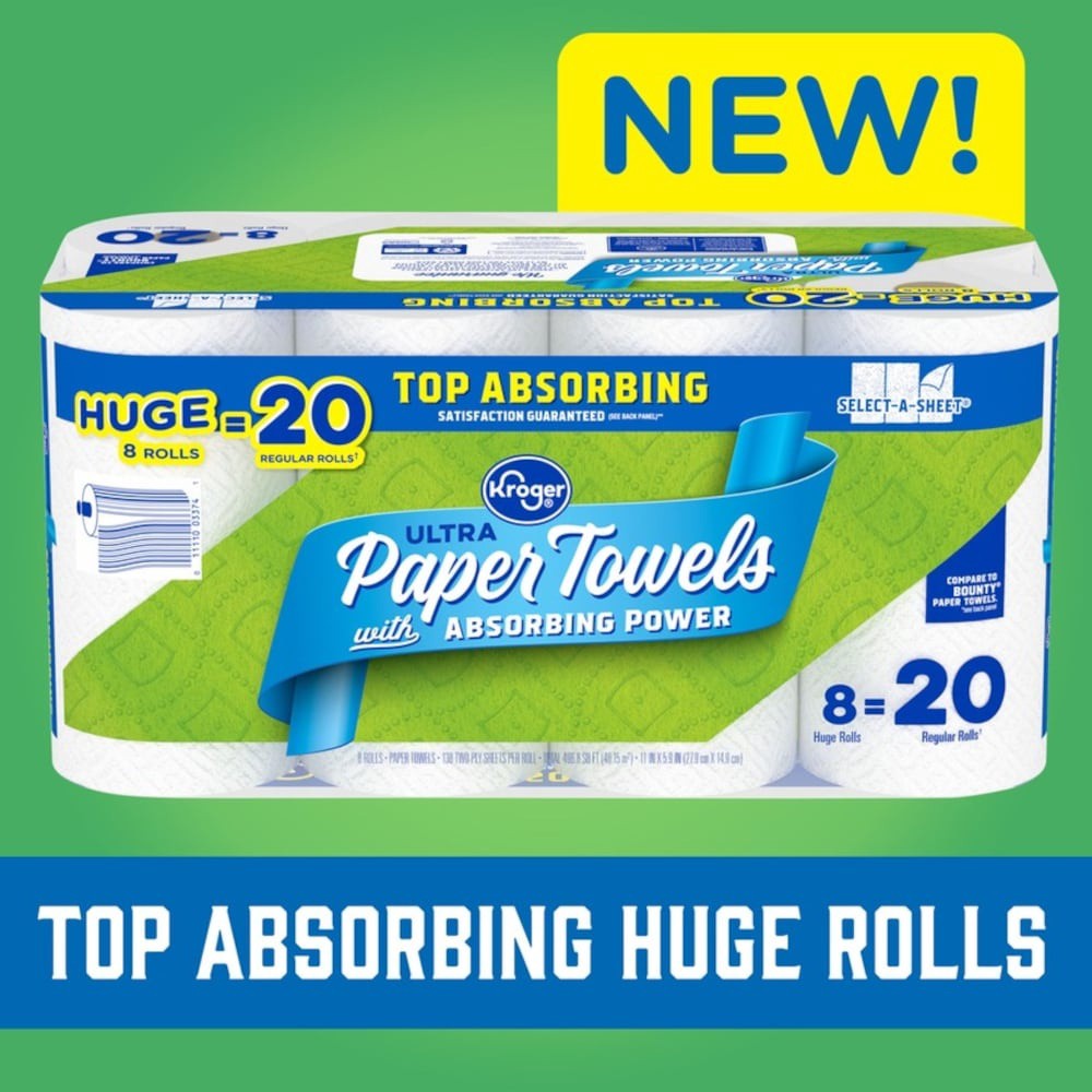 slide 4 of 4, Kroger Select-A-Sheet Paper Towels, 8 ct