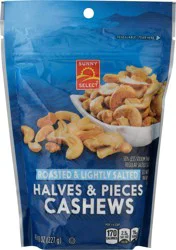 Sunny Select Halves & Pieces Roasted & Lightly Salted Cashews - 8 oz