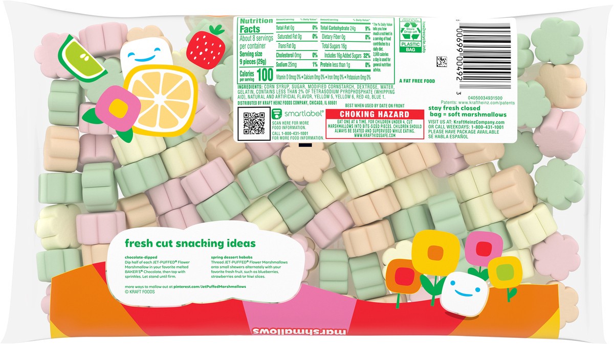 slide 4 of 15, Jet-Puffed Flowers Marshmallows, 8 oz Bag, 8 oz