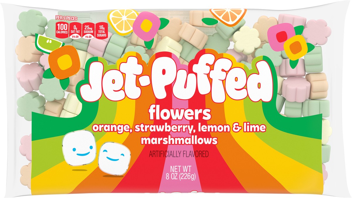 slide 7 of 15, Jet-Puffed Flowers Marshmallows, 8 oz Bag, 8 oz