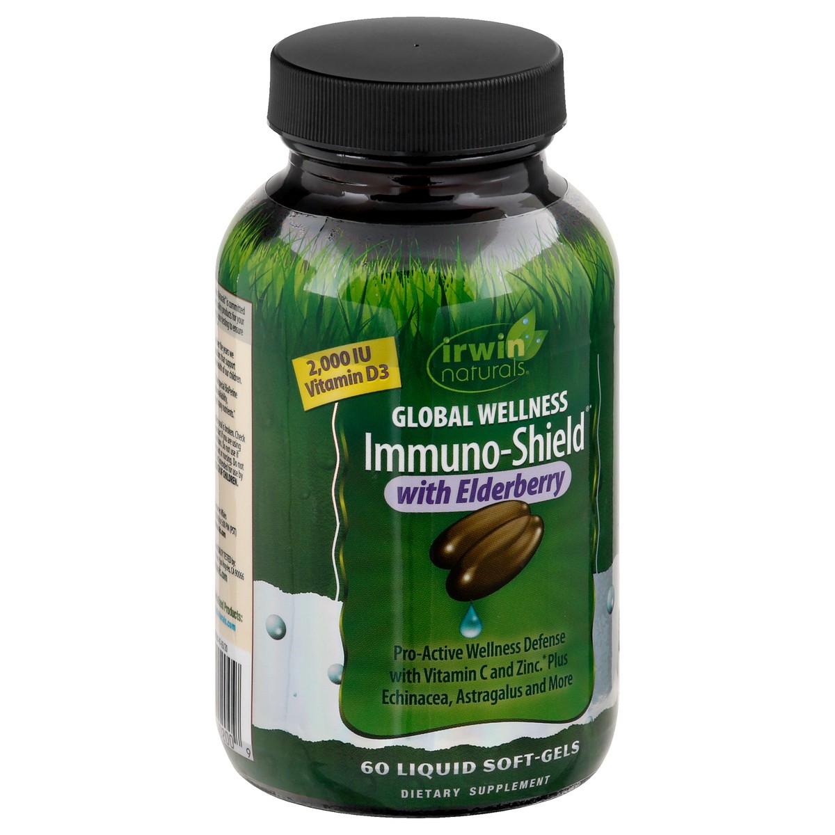 slide 5 of 9, Irwin Naturals Immuno-shield With Elderberry, 60 ct