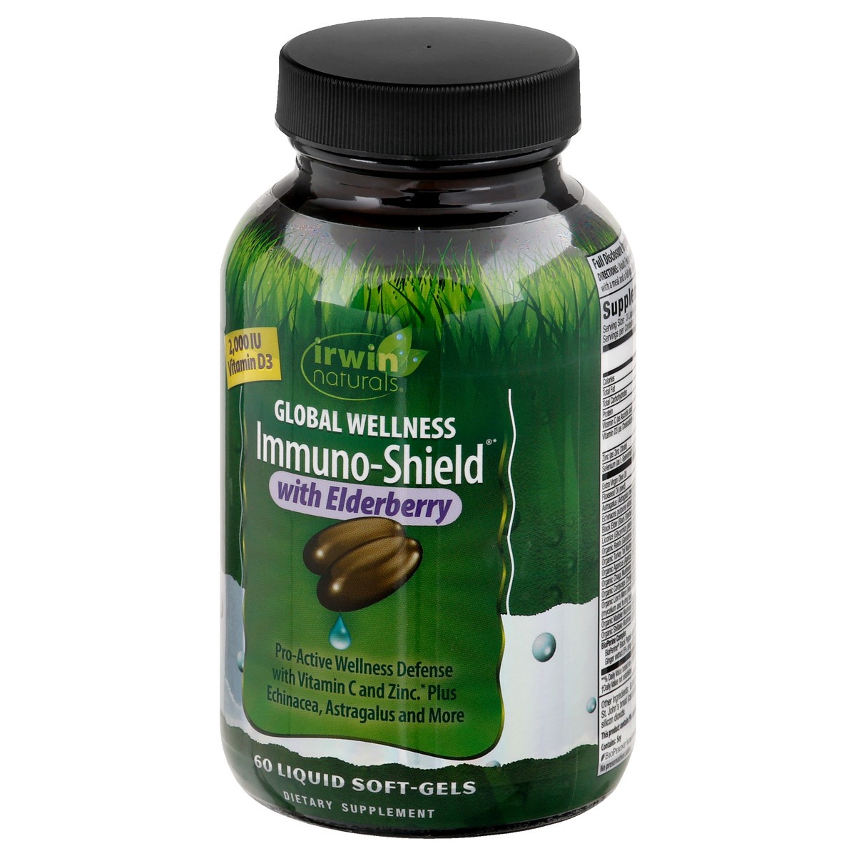 slide 8 of 9, Irwin Naturals Immuno-shield With Elderberry, 60 ct