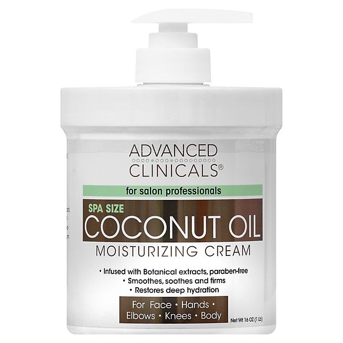 slide 2 of 4, Advanced Clinicals Coconut Oil Moisturizing Cream, 16 oz