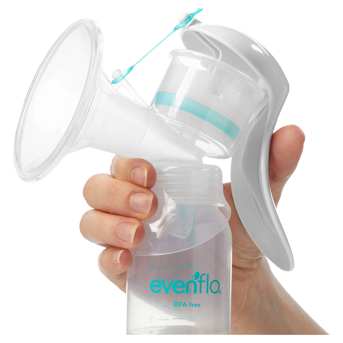 slide 5 of 5, Evenflo Breastfeeding Manual Breast Pump, 1 ct