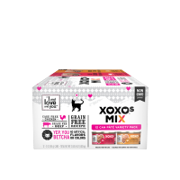 slide 12 of 13, I and Love and You XOXOs Mix Pate Grain Free Recipe Holistic Beef & Chicken/Chicken & Tuna Food for Cats Pate Variety Pack 12 - 3 oz Cans, 12 ct