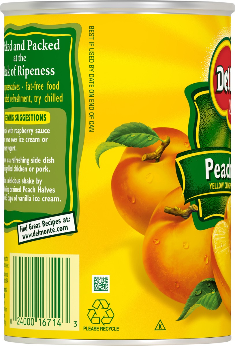 slide 3 of 7, Del Monte Peach Halves In Syrup, 15.25 oz