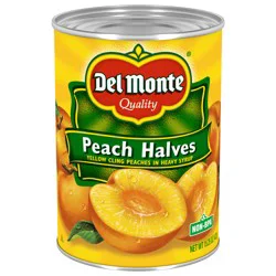 Del Monte Yellow Cling Peach Halves in Heavy Syrup, 15.25 oz Can