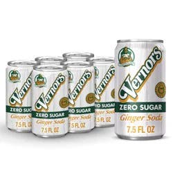 Vernors Zero Sugar Ginger Soda, 6 ct, 7.5 fl oz