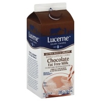 slide 1 of 1, Lucerne Dairy Farms Milk Chocolate Fat Free, 1/2 gal