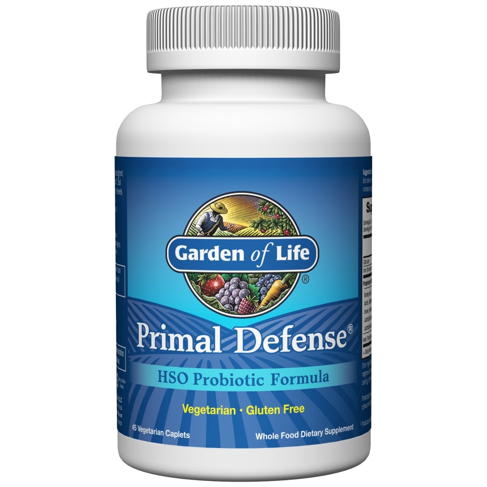 slide 1 of 1, Garden of Life Primal Defense HSO Probiotic Formula Caplets, 45 ct