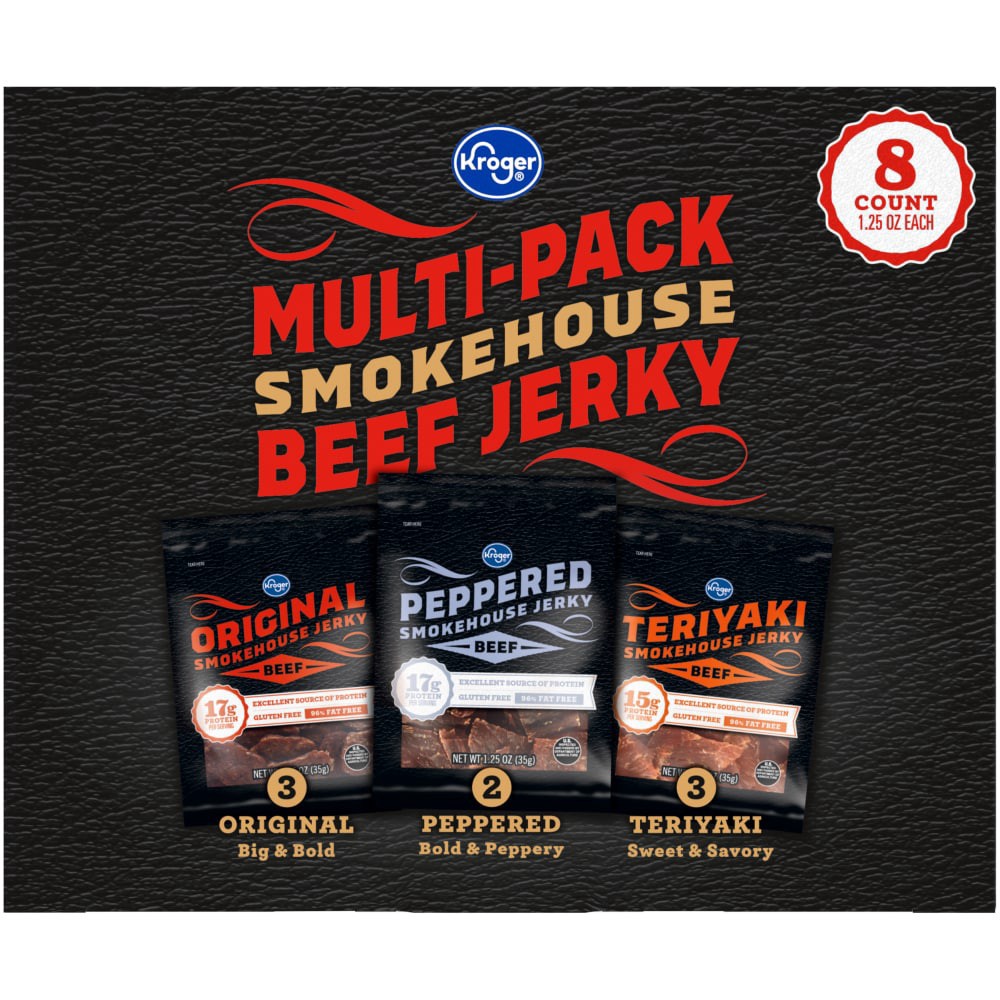 slide 4 of 5, Kroger Multi-Pack Beef Jerky, 10 oz