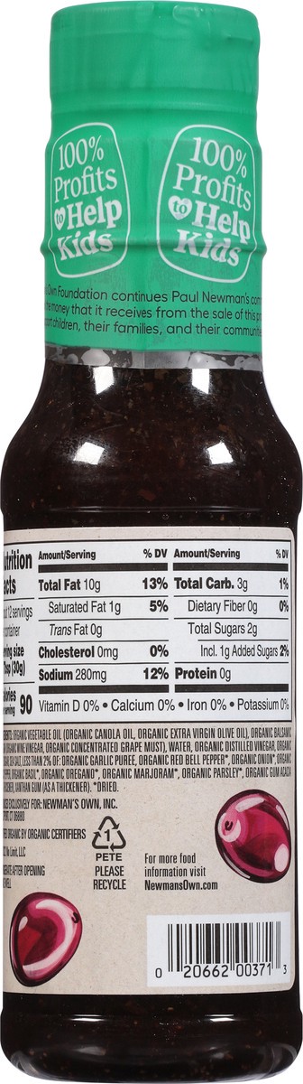 slide 2 of 9, Newman's Own Organic Balsamic Vinaigrette Dressing 12 fl oz, 12 fl oz