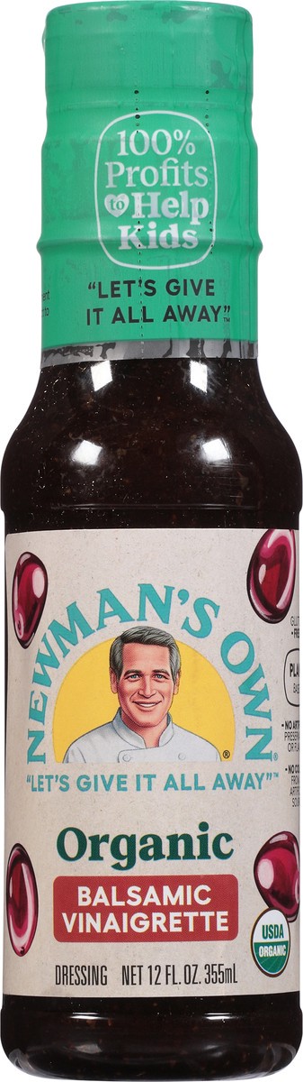 slide 9 of 9, Newman's Own Organic Balsamic Vinaigrette Dressing 12 fl oz, 12 fl oz