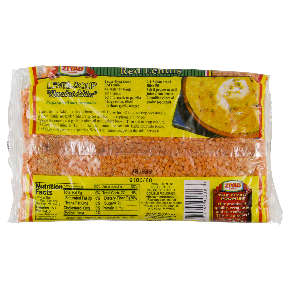 slide 2 of 2, Ziyad Red Lentils 16 oz, 16 oz
