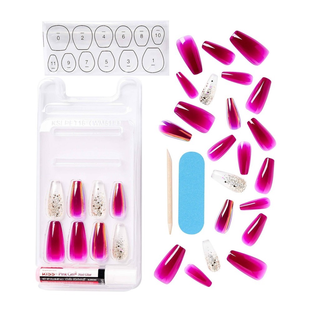 slide 8 of 8, KISS Products KISS Jelly Fantasy Translucent Sculpted Nails - Jelly Dream - 28ct, 1 ct