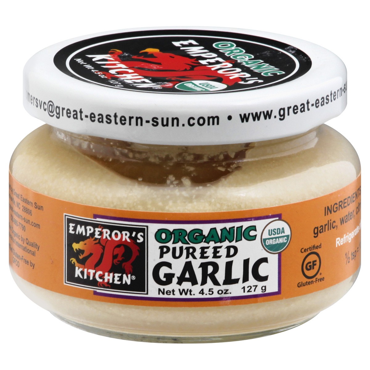 slide 1 of 9, Emperors Kitchen Organic Minced Garli, 4.5 oz