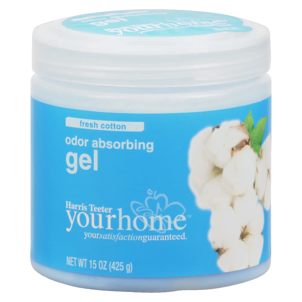 slide 5 of 5, Harris Teeter Your Home™ Fresh Cotton Odor Absorbing Gel, 15 oz