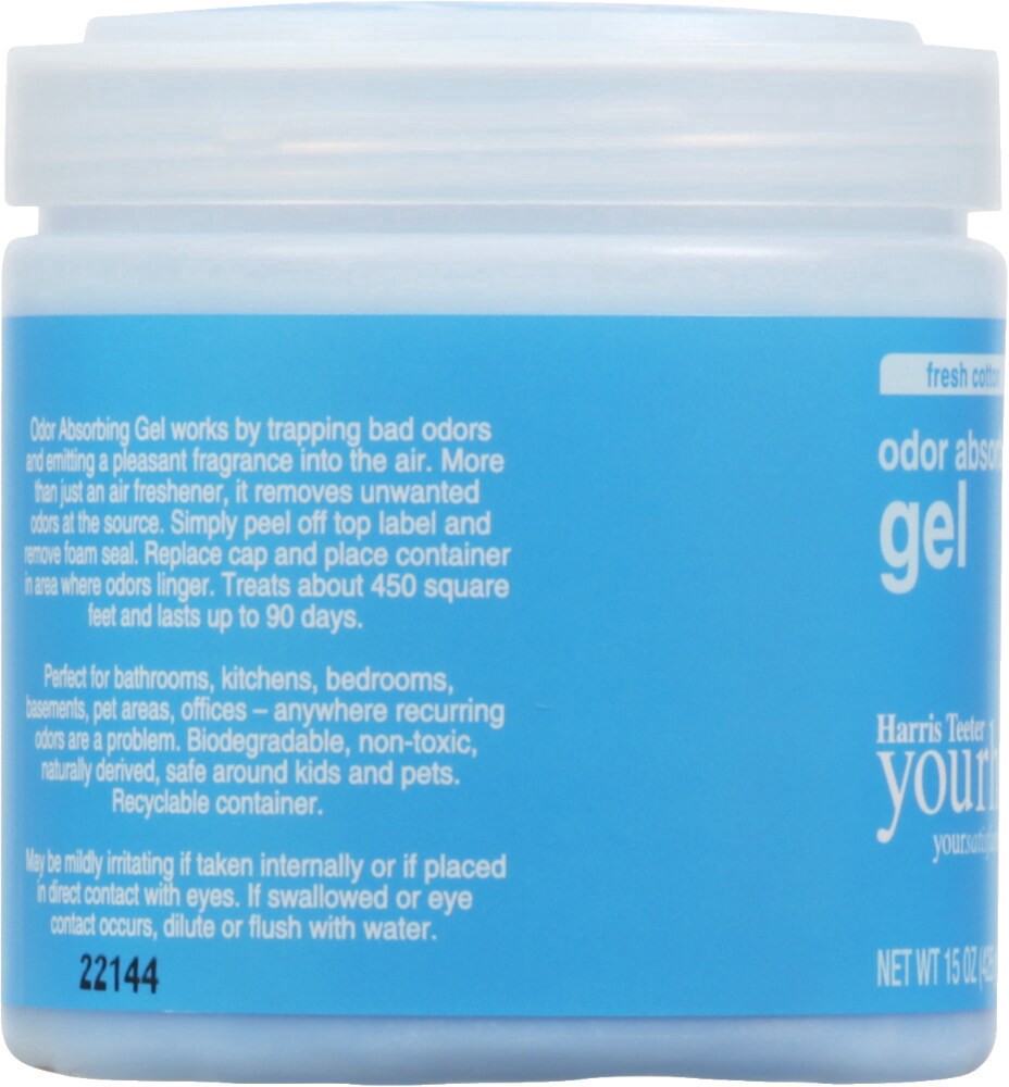 slide 2 of 5, Harris Teeter Your Home™ Fresh Cotton Odor Absorbing Gel, 15 oz