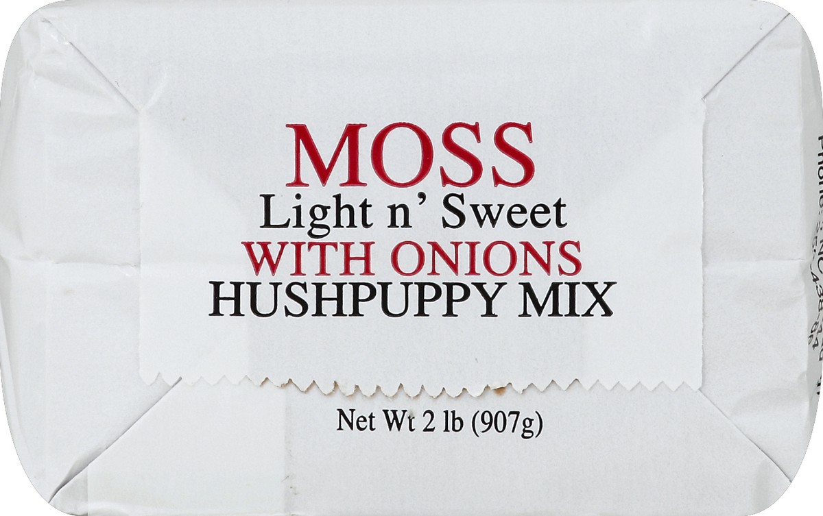 slide 5 of 5, Moss' Light N Sweet with Onions Hushpuppy Mix 2 lb, 2 lb