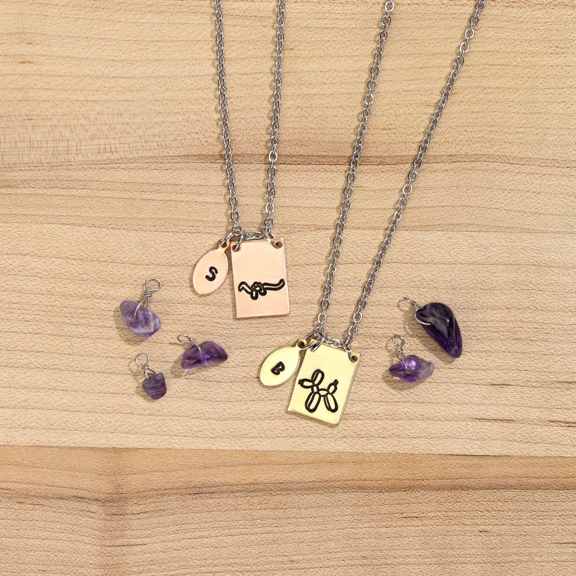 slide 4 of 5, Impressart 9.5mm Balloon Animals Metal Stamps Pack, 9.5mm