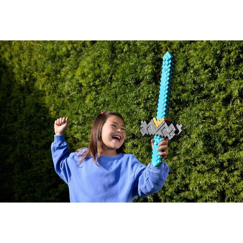 slide 4 of 4, Minecraft Click and Switch Sword and Pickaxe Role-Play 2-in-1 Toy Inspired by the Movie, 1 ct