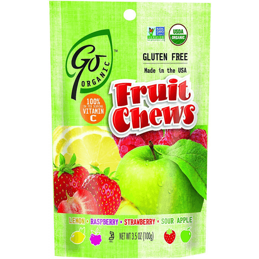 slide 1 of 1, GoOrganic Fruit Chews, 3.5 oz