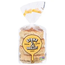 Stone & Skillet Wheat English Muffins