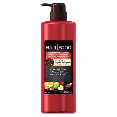 slide 1 of 4, Hair Food Renew Conditioner Infused With Apple Berry Fragrance, 17.9 oz