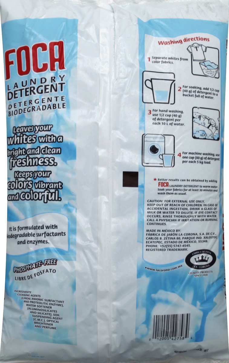 slide 3 of 5, Foca Laundry Detergent 35.27 oz, 2.2 lb