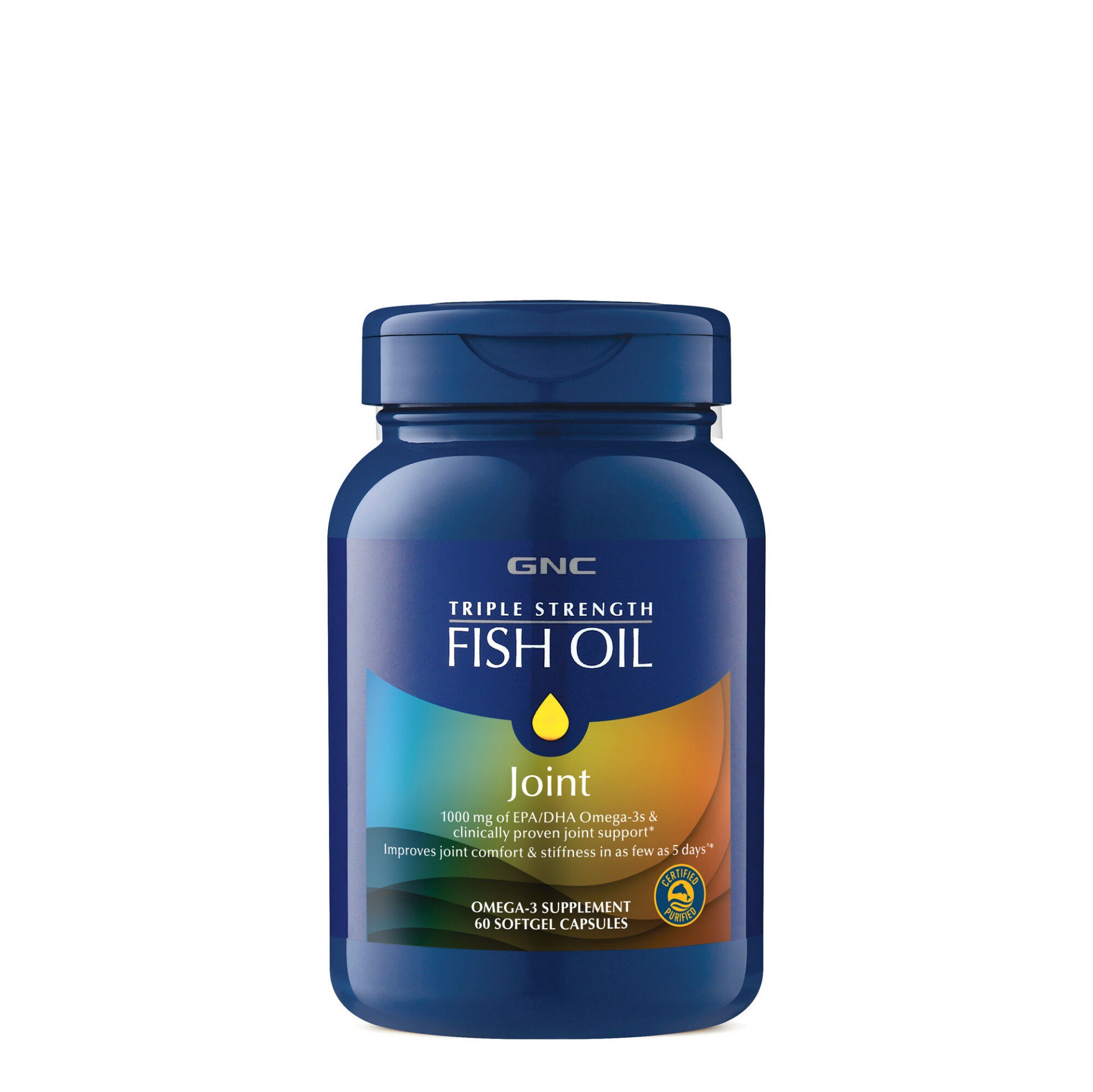 slide 1 of 1, GNC Triple Strength Fish Oil Plus Joint, 60 ct