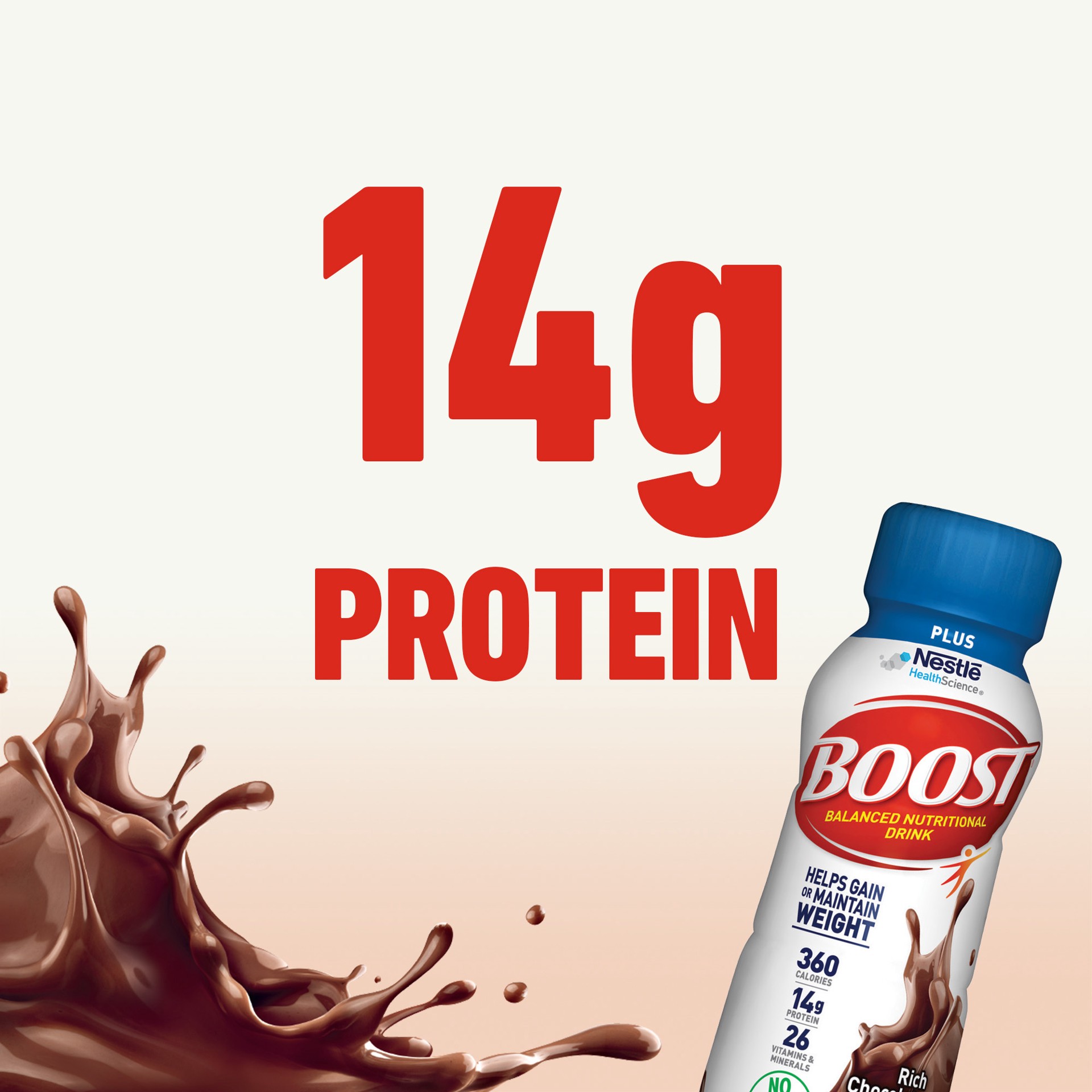 slide 5 of 5, Boost Plus Nutritional Drink Protein Shakes, Rich Chocolate, 8 fl oz, 6 Pack, 8 fl oz
