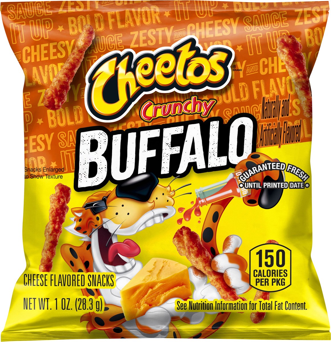 slide 6 of 8, Cheetos Crunchy Cheese Flavored Snacks Buffalo 1 Oz, 1 oz