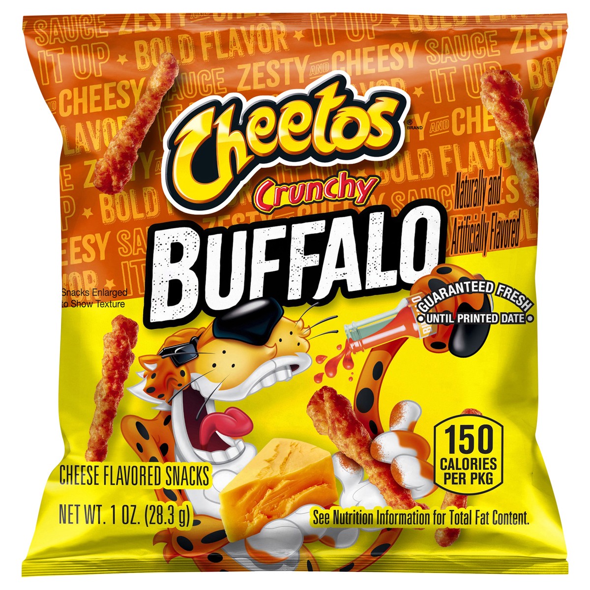 slide 8 of 8, Cheetos Crunchy Cheese Flavored Snacks Buffalo 1 Oz, 1 oz