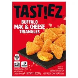 TASTIEZ Breaded Buffalo Mac & Cheese Triangles - 11 oz